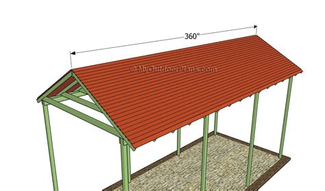 Installing The Roofing Slats In 2020 Carport Plans Rv Carports