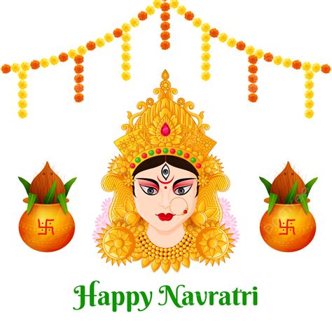 Navratri Hindu Festival Clipart Kali Durga Puja Devi Transparent Images