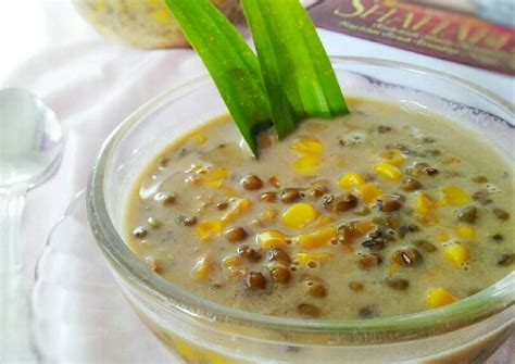 Resep bubur kacang ijo jagung kesukaan oleh Novi Ummu Husna - Cookpad
