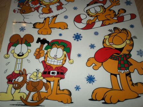 Garfield Christmas Window Clings Window Decorations