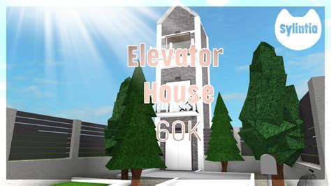 Elevator House 60k Bloxburg Speedbuild Youtube