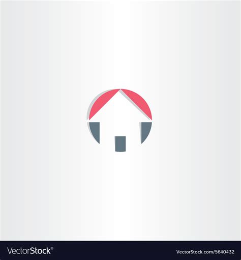 House Circle Icon Element Royalty Free Vector Image