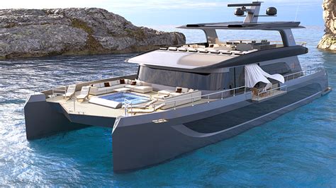 Visionf Yachts Debuts A New 100 Foot Flagship Catamaran Made Of Kevlar
