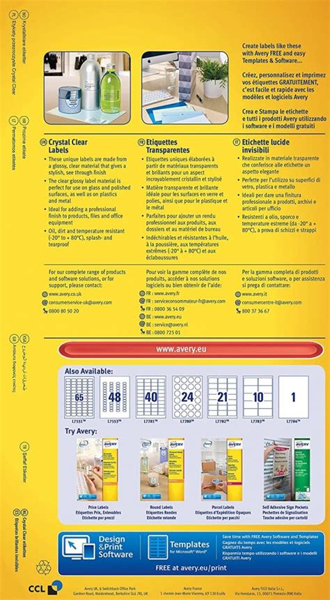 It was worded as though the individual divs were changing on page, not that the whole page looked slightly different per browser. Avery Self Adhesive Clear Address Mailing Labels, Laser ...
