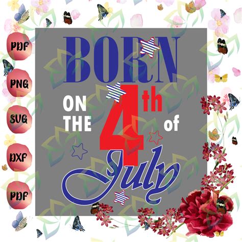 Happy Birthday SVG, 4th of July, July SVG, 4th Birthday svg,4th Of July