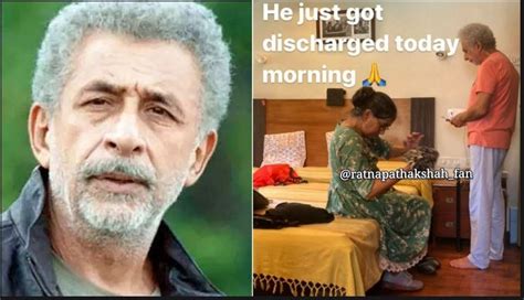 Naseeruddin Shah Returns Home From Hospital Son Vivaan Shares His Pics With Wife Ratna Pathak