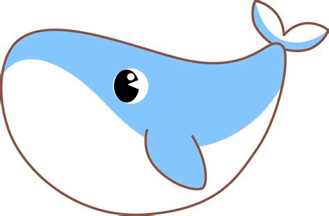 Cute Cartoon Sea Animal Whale Character 10838164 Png