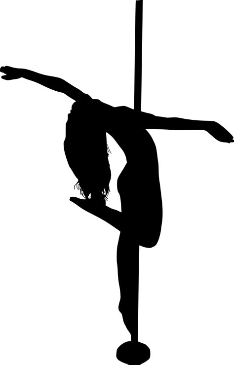 Silhouette Woman Pole Dancing