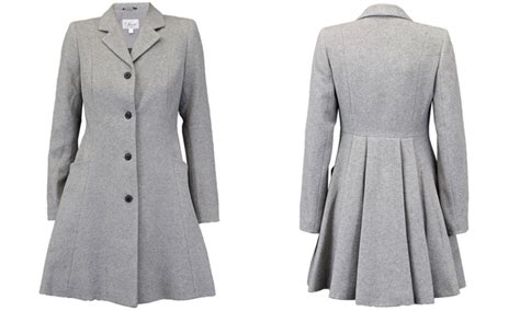 Elegant fit and flare coat with luxe faux fur detachable collar. Women's Wool Fit and Flare Coat | Groupon Goods