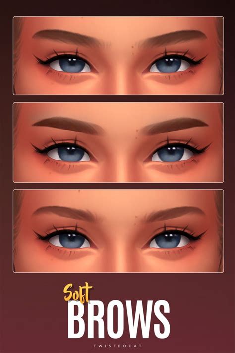 Eyebrow Set No7 Twistedcat Sims 4 Cc Eyes The Sims 4 Skin Sims 4 Tsr