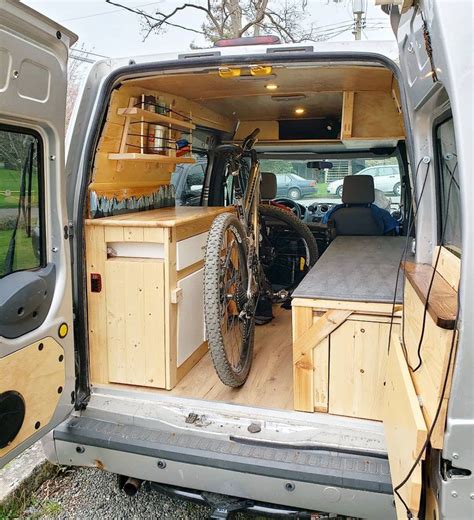 Living In A Ford Transit Connect Camper Van Conversion Ford Transit