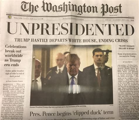 Pranksters Hand Out Washington Post Parody Near White House Washingtonian