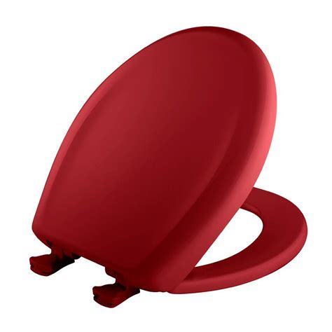 Bemis Round Closed Front Toilet Seat In Red 200slowt 153 The Home Depot
