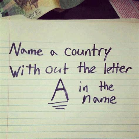 Of people around the world. Name 10 Countries Without Letter A In It - Forum Games ...