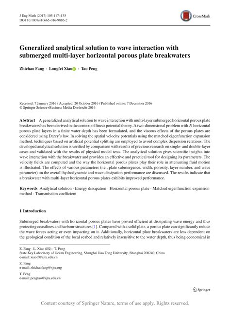Generalized Analytical Solution To Wave Interaction With Submerged