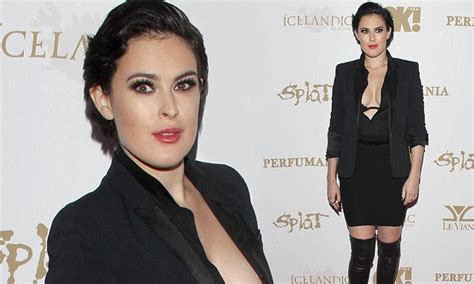 Rumer Willis Flashes Her Bra In Plunging Dress And Thigh High Boots Daily Mail Online