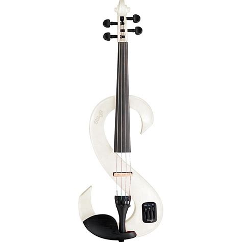Stagg Evn 44 Series Electric Violin Outfit 44 White Guitar Center