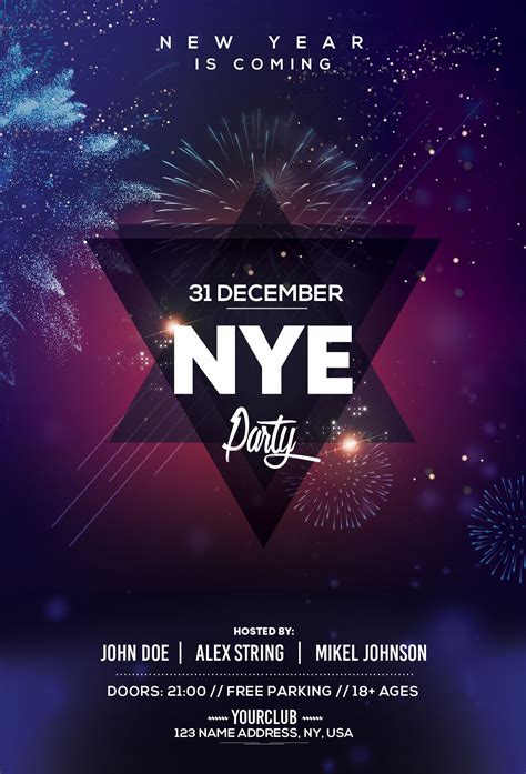 Cactus club cafe's new station square location in burnaby, opened its doors this summer, and 604 now is giving away $100 for you to take a look! 2019 New Year PSD Flyer Template | Flyer and poster design ...