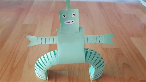 Como Hacer Un Robot De Papel Para Ni Os Un Robot De Papel Cartulina Youtube