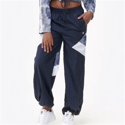 Champion Pants And Jumpsuits Champion Nylon Warm Up Bluewhite Pants