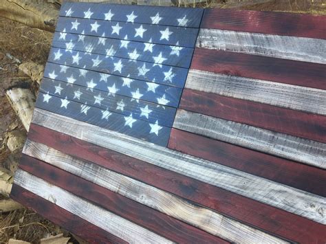 Wooden American Flag Wood American Flag American Flag | Etsy | American flag wall art, American 