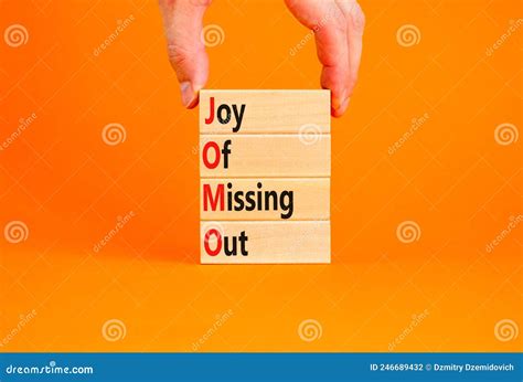 Jomo Joy Of Missing Out Symbol Concept Words Jomo Joy Of Missing Out