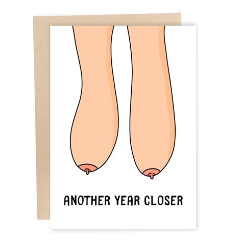 Funny 30th Birthday Card For Women Saggy Boobs Card Sleazy Greetings