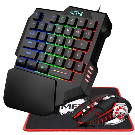 Buy One Hand Gaming Keyboard And Mouse Combo 39 Keys Pubg Keycap