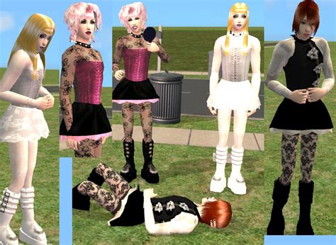 Mod The Sims Gothic Lolita Dresses