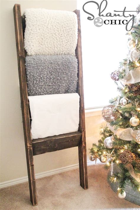 A wide variety of diy ladder storage. DIY Blanket Ladders: A Modern Concept with a Rustic Appeal