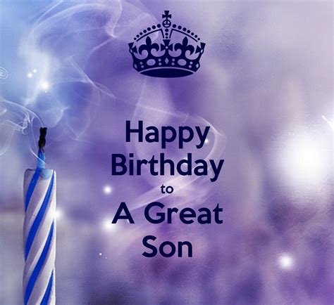 Happy Birthday To A Great Son Poster Brina Keep Calm O Matic