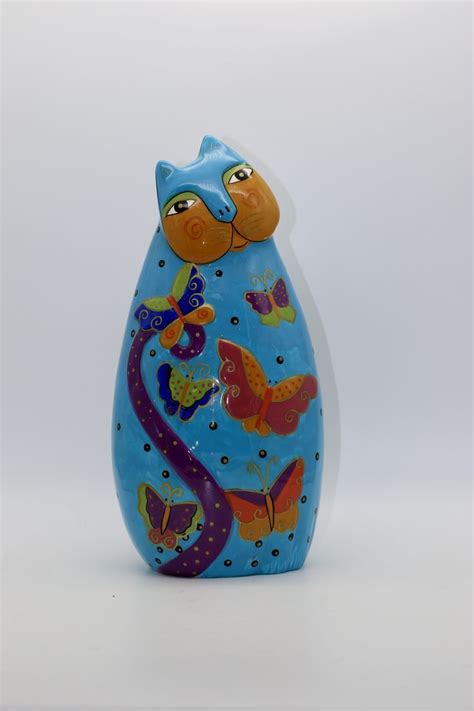 Laurel Burch Ceramic Blue Cat 10 Ganz Ebay In 2022 Laurel Burch