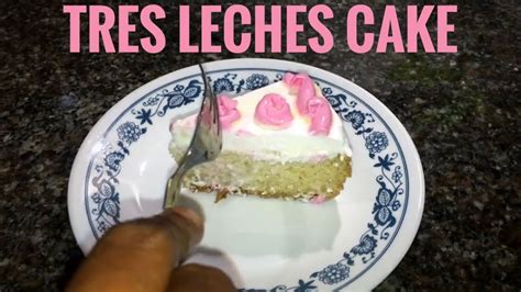 After pouring in the milk mixture refrigerate the cake for at least an hour. Tres Leches Cake - Birthday Cake - Easy Recipe - Without ...