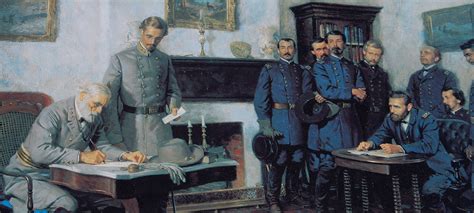 Painting Of Robert E Lee Signing The Surrender Documents Flickr