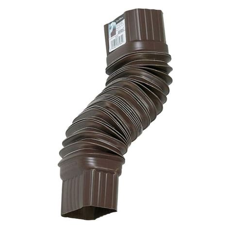 Amerimax Home Products Flex Elbow 2 In X 3 In Brown Vinyl Downspout