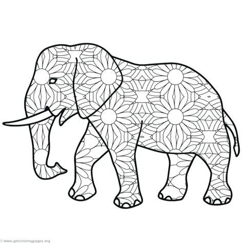 Mandala Elephant Colouring Pages Png Animal Coloring Pages