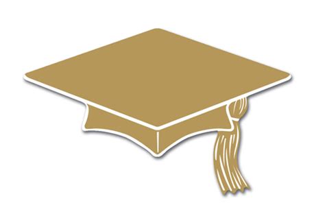 Gold Graduation Cap Png Clip Art Library