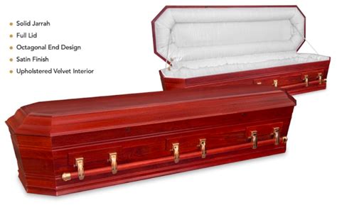 Grecian Urn Jarrah Solid Timber Casket Hetherington Funerals