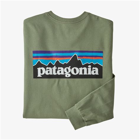 Patagonia Long Sleeved P 6 Logo Responsibili Tee Sedge Green Garmentory