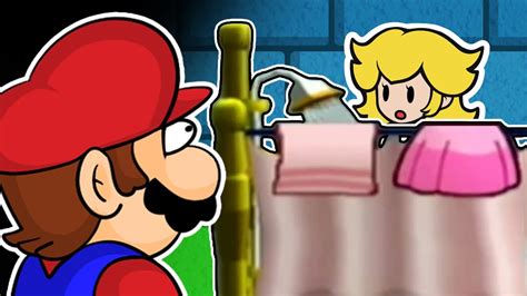 Mario Sees Paper Peach Take A Shower YouTube