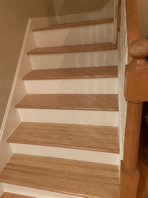 Red Oak Stair Tread Project Oak Stairs Stairs Red Oak