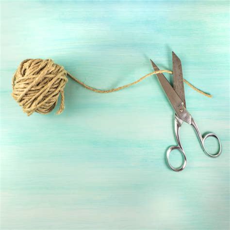 Scissors Cutting String Stock Photos Pictures And Royalty Free Images