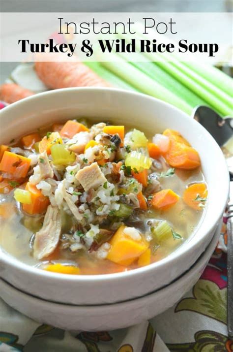 Instant Pot Turkey And Wild Rice Soup Katies Cucina