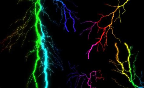 Cool Pictures Of Lightning Headed Punk Lightning Colourful Ink Splash