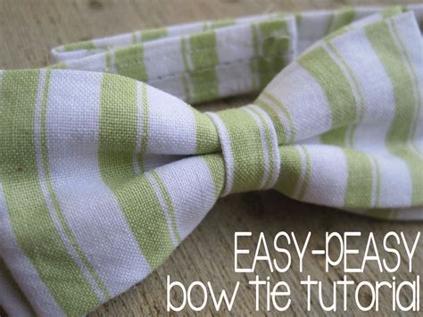 Easiest Ever Bow Tie Tutorial The Wallace House