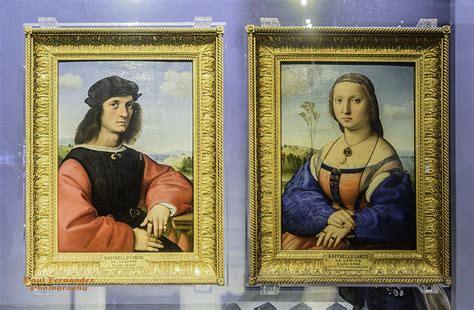 Raphaels Portraits Of Agnolo Doni And Maddalena Strozzi At The Uffizi Gallery Florence Italy