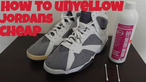 Removing Yellowing From Jordan Toe Cap And Midsoles Cheap And Easy
