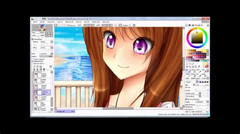 Sai Speedpaint Anime Girl Youtube