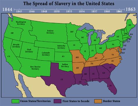 Map Of United States 1861 Direct Map