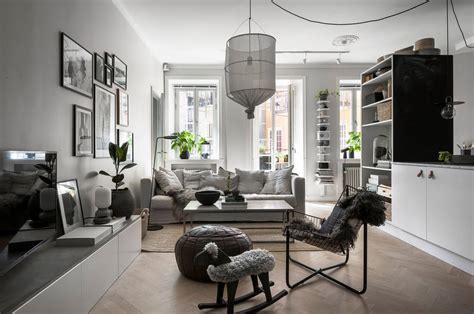 A Cozy Scandinavian Apartment In Dreamy Shades Of Grey Daily Dream Decor